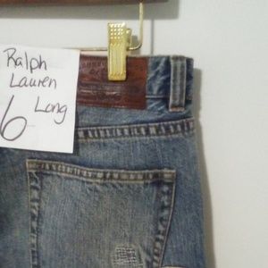RALPH LAUREN SIZE 6 LONG JEANS BRAND NEW